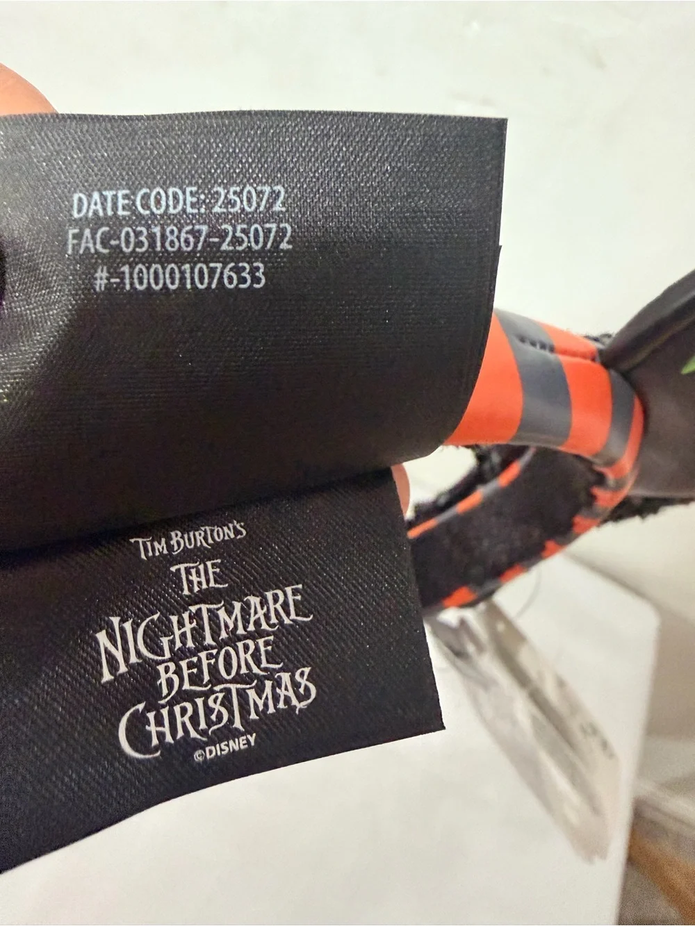 Disney Nightmare Before Christmas Pumpkin King Ears Headband NWT